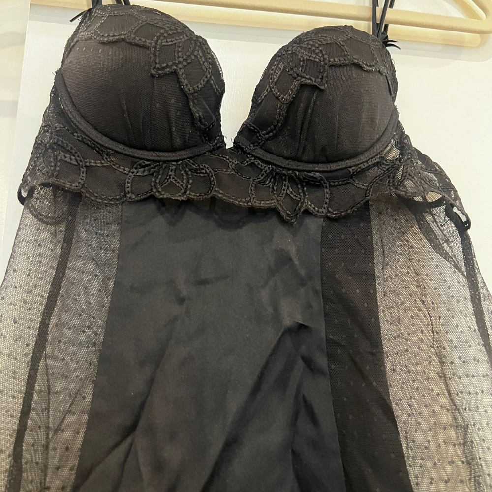LA PERLA NEW black silk cami